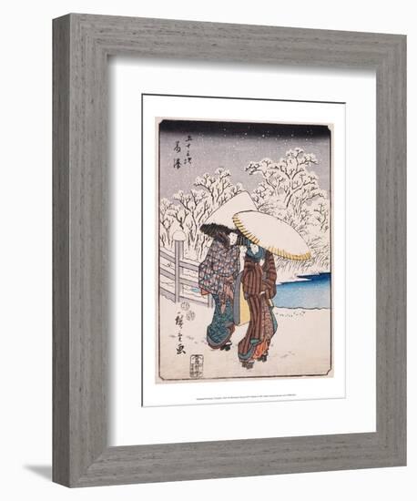 Fujisawa, 1852-Utagawa Hiroshige-Framed Art Print