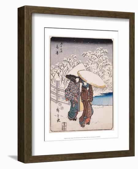 Fujisawa, 1852-Utagawa Hiroshige-Framed Art Print