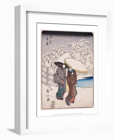 Fujisawa, 1852-Utagawa Hiroshige-Framed Art Print