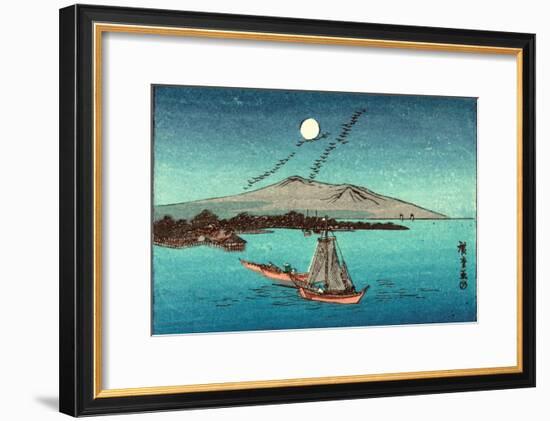 Fukeiga, Between 1900 and 1940 1797-1858-Utagawa Hiroshige-Framed Premium Giclee Print