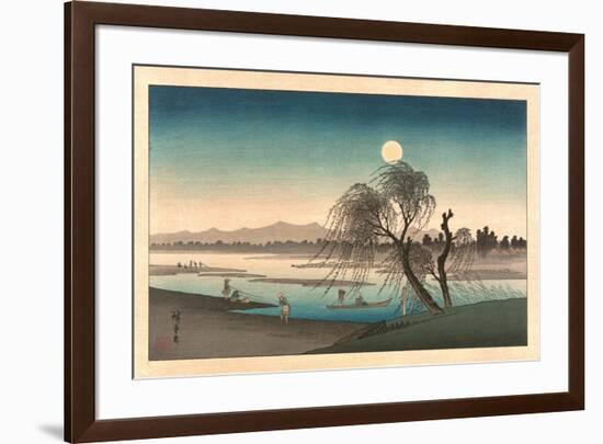 Fukeiga-Utagawa Hiroshige-Framed Premium Giclee Print