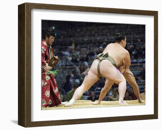 Fukuoka Sumo Competition, Kyushu Basho, Fukuoka City, Kyushu, Japan, Asia-Christian Kober-Framed Photographic Print