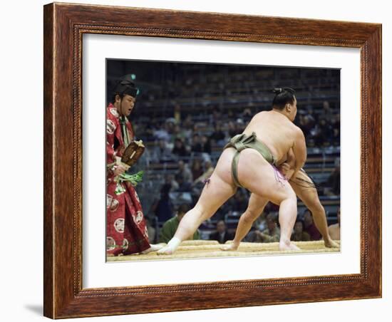 Fukuoka Sumo Competition, Kyushu Basho, Fukuoka City, Kyushu, Japan, Asia-Christian Kober-Framed Photographic Print