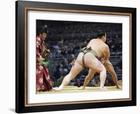 Fukuoka Sumo Competition, Kyushu Basho, Fukuoka City, Kyushu, Japan, Asia-Christian Kober-Framed Photographic Print