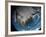 Ful Earth Showing Simulated Clouds Over North America-Stocktrek Images-Framed Photographic Print