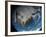 Ful Earth Showing Simulated Clouds Over North America-Stocktrek Images-Framed Photographic Print