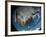 Ful Earth Showing Simulated Clouds Over North America-Stocktrek Images-Framed Photographic Print