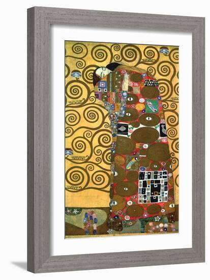 Fulfillment, One of the Kiss Panels, 1909-Gustav Klimt-Framed Giclee Print