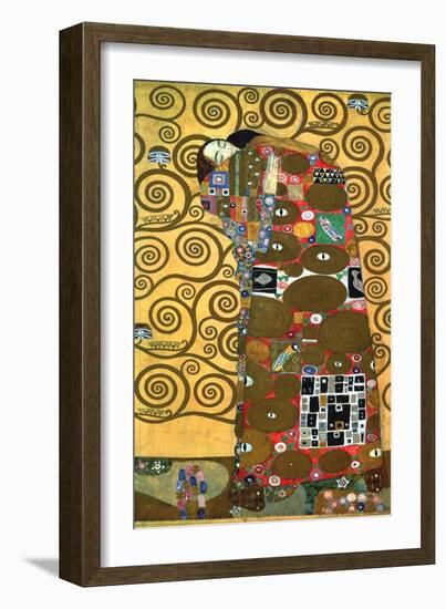 Fulfillment, One of the Kiss Panels, 1909-Gustav Klimt-Framed Giclee Print