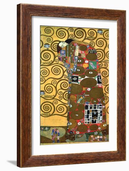 Fulfillment, One of the Kiss Panels, 1909-Gustav Klimt-Framed Giclee Print