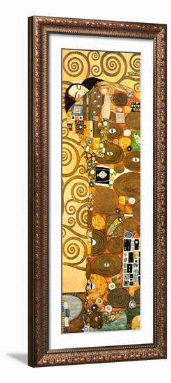 Fulfillment, Stoclet Frieze, c.1909 (detail)-Gustav Klimt-Framed Art Print