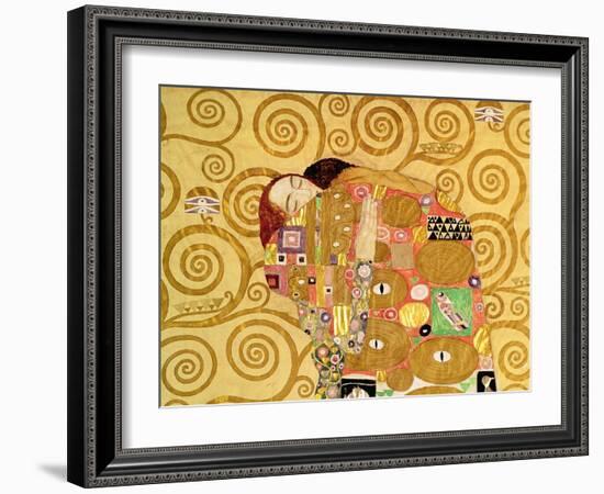 Fulfillment, Stoclet Frieze, c.1909 (detail)-Gustav Klimt-Framed Giclee Print