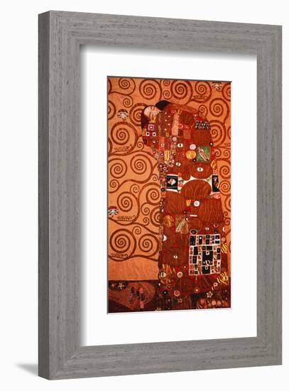 Fulfillment, Stoclet Frieze, c.1909-Gustav Klimt-Framed Art Print