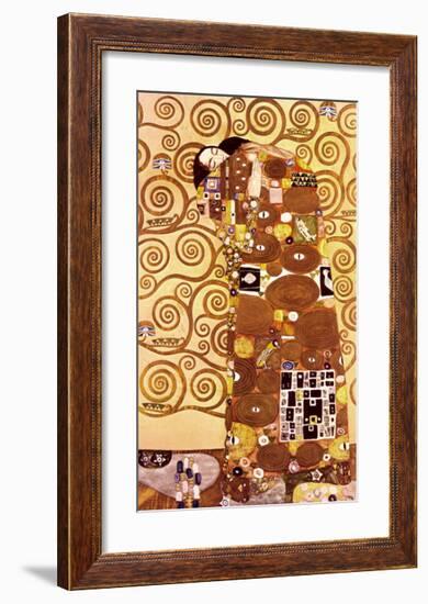 Fulfillment, Stoclet Frieze, c.1909-Gustav Klimt-Framed Art Print