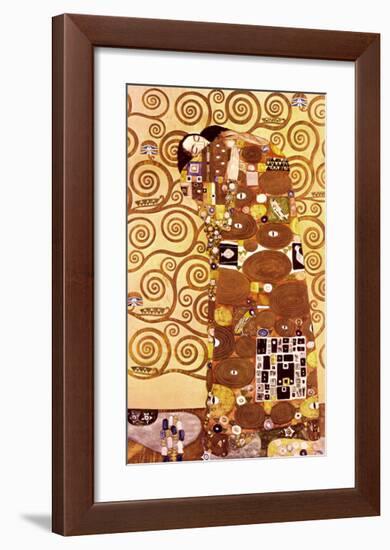 Fulfillment, Stoclet Frieze, c.1909-Gustav Klimt-Framed Art Print