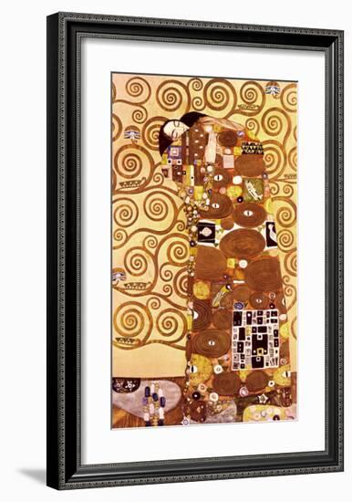 Fulfillment, Stoclet Frieze, c.1909-Gustav Klimt-Framed Art Print