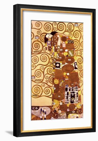 Fulfillment, Stoclet Frieze, c.1909-Gustav Klimt-Framed Art Print