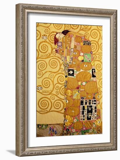 Fulfillment, Stoclet Frieze, c.1909-Gustav Klimt-Framed Giclee Print