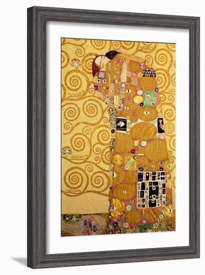 Fulfillment, Stoclet Frieze, c.1909-Gustav Klimt-Framed Giclee Print