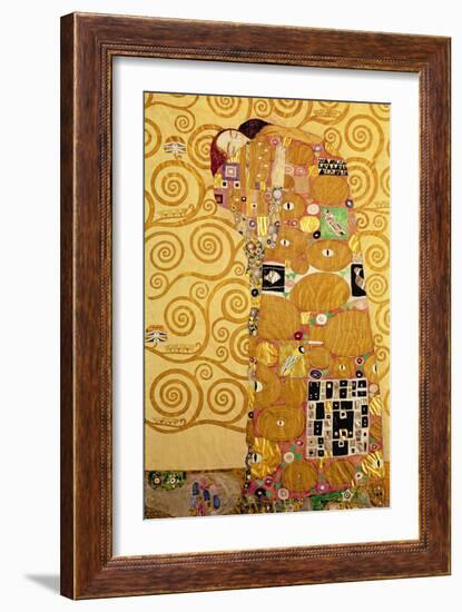 Fulfillment, Stoclet Frieze, c.1909-Gustav Klimt-Framed Giclee Print