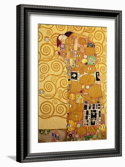 Fulfillment, Stoclet Frieze, c.1909-Gustav Klimt-Framed Giclee Print