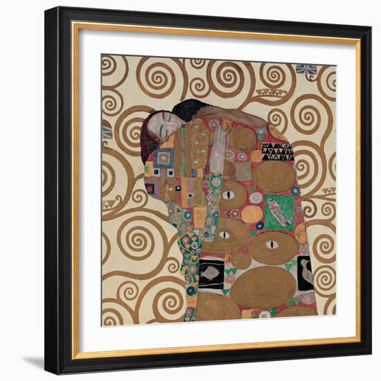 Fulfillment-Gustav Klimt-Framed Art Print