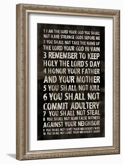 Full 10 Commandments-Jace Grey-Framed Art Print