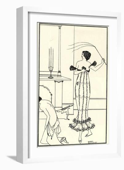 Full and True Account of the Wonderful Mission of Earl Lavender by J. Davidson, 1895-Aubrey Beardsley-Framed Giclee Print