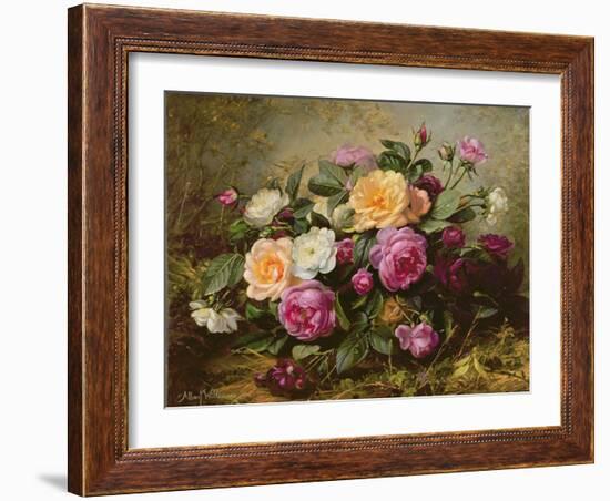 Full Blown Roses-Albert Williams-Framed Giclee Print