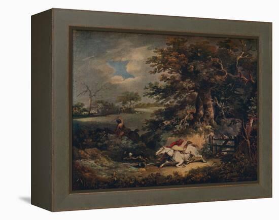 Full Cry - And A Fall', c1790, (1922)-George Morland-Framed Premier Image Canvas