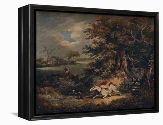 Full Cry - And A Fall', c1790, (1922)-George Morland-Framed Premier Image Canvas
