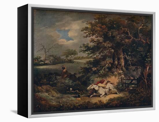 Full Cry - And A Fall', c1790, (1922)-George Morland-Framed Premier Image Canvas