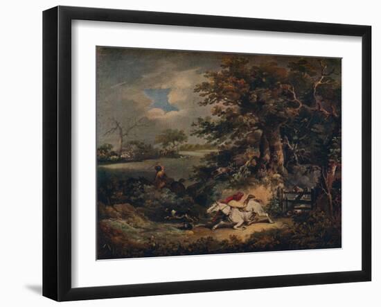 Full Cry - And A Fall', c1790, (1922)-George Morland-Framed Giclee Print