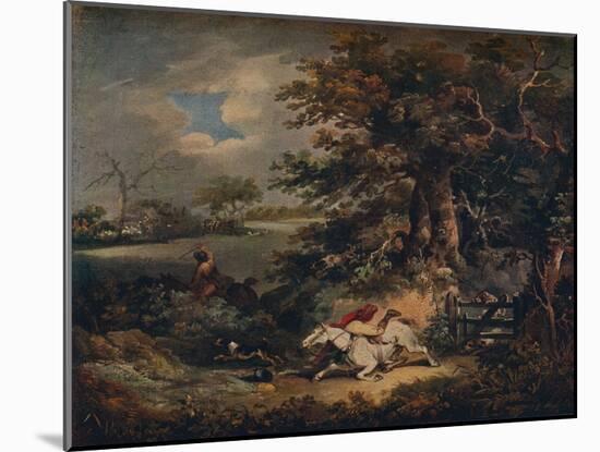 Full Cry - And A Fall', c1790, (1922)-George Morland-Mounted Giclee Print
