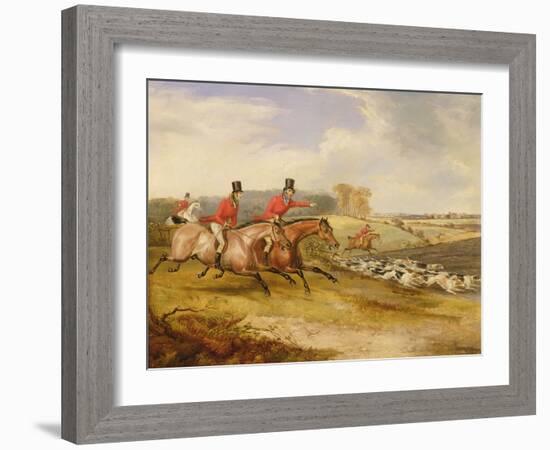 Full Cry, Bachelor's Hall, 1835-Francis Calcraft Turner-Framed Giclee Print