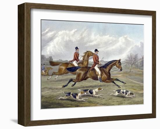 Full Cry, Plate from 'The Right and the Wrong Sort', in Fores Hunting Sketches, Engraved by John…-Henry Thomas Alken-Framed Giclee Print