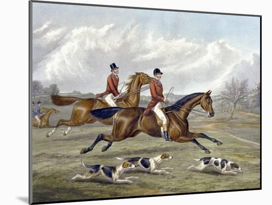 Full Cry, Plate from 'The Right and the Wrong Sort', in Fores Hunting Sketches, Engraved by John…-Henry Thomas Alken-Mounted Giclee Print