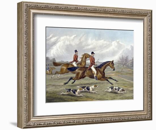 Full Cry, Plate from 'The Right and the Wrong Sort', in Fores Hunting Sketches, Engraved by John…-Henry Thomas Alken-Framed Giclee Print