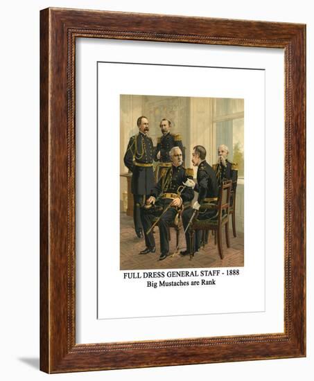 Full Dress General Staff - 1888 - Big Mustaches are Rank-Henry Alexander Ogden-Framed Art Print