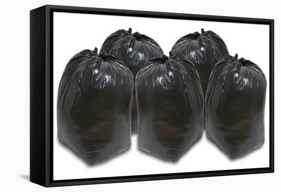Full Dustbin Bags-Victor De Schwanberg-Framed Premier Image Canvas