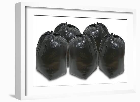 Full Dustbin Bags-Victor De Schwanberg-Framed Photographic Print