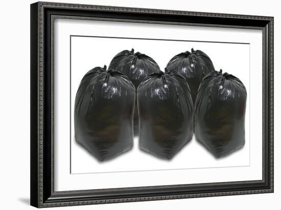 Full Dustbin Bags-Victor De Schwanberg-Framed Photographic Print