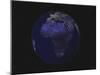 Full Earth at Night Showing Africa, Europe 2001-08-07-Stocktrek Images-Mounted Photographic Print