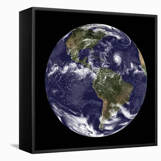 Full Earth Showing North America and South America-null-Framed Premier Image Canvas