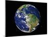 Full Earth Showing South America (With Stars)-Stocktrek Images-Mounted Photographic Print