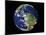 Full Earth Showing South America (With Stars)-Stocktrek Images-Mounted Photographic Print