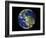 Full Earth Showing South America (With Stars)-Stocktrek Images-Framed Photographic Print