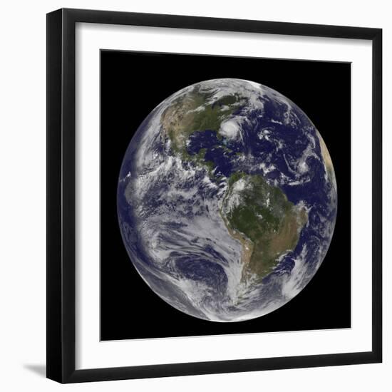 Full Earth with Hurricane Irene Visible on the United States East Coast-Stocktrek Images-Framed Photographic Print