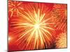 Full Frame of Exploding Fireworks-null-Mounted Photographic Print