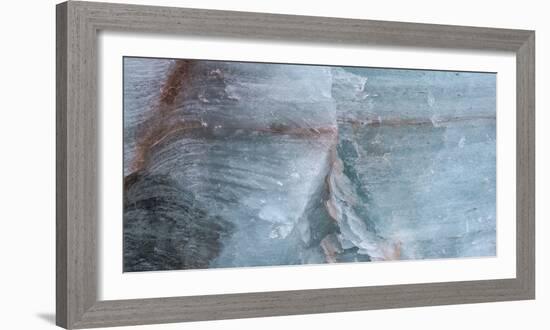 Full frame shot of iceberg, Haakon VII Land, Spitsbergen, Svalbard, Norway-Panoramic Images-Framed Photographic Print